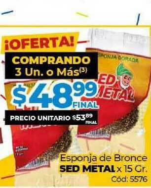 Diarco Esponja De Bronce Sed Metal x15 gr oferta