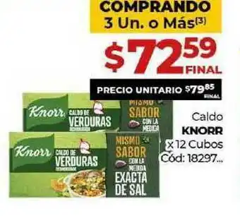 Diarco Caldo Knorr x12 cubos oferta