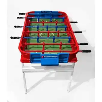 Metegol profesional fun juegos familiar fundicion de aluminio rojo y azul