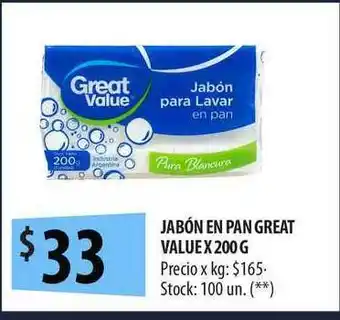 Punto Mayorista Jabón En Pan Great Value x 200g oferta