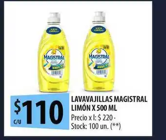 Punto Mayorista Lavavajillas Magistral Limón x 500ml oferta