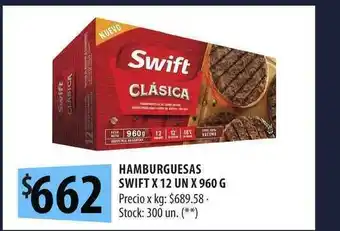 Punto Mayorista Hamburguersas Swift x 960g oferta