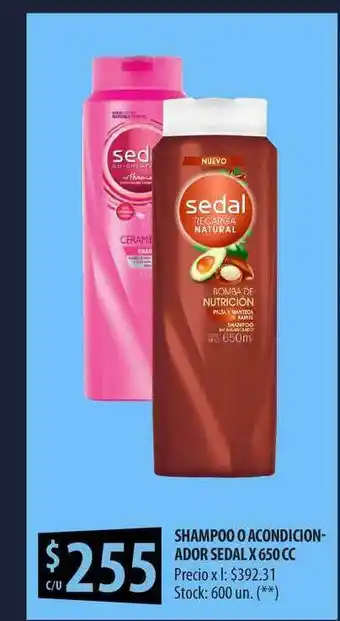 Punto Mayorista Sedal Shampoo Acondicionador x 650cc oferta