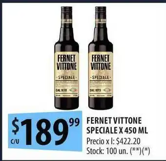 Punto Mayorista Fernet Vittone Speciale x 450ml oferta