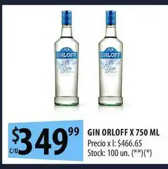 Punto Mayorista Gin Orloff x 750ml oferta