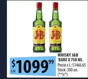 Punto Mayorista Whisky J&b Rare x 750ml oferta