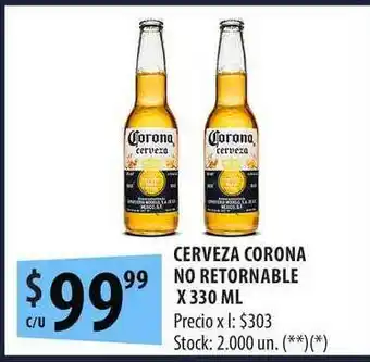 Punto Mayorista Cerveza Corona No Retornable x 330ml oferta