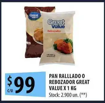 Punto Mayorista Great Value Pan Rallado O Rebozador x 1kg oferta