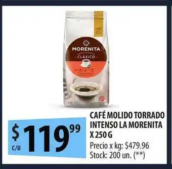 Punto Mayorista La Morenita Café Molido Torrado Intenso x 250g oferta