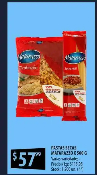 Punto Mayorista Pastas Secas Matarazzo x 500g oferta