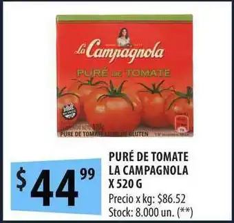 Punto Mayorista Purés De Tomate La Campagnola x 520g oferta