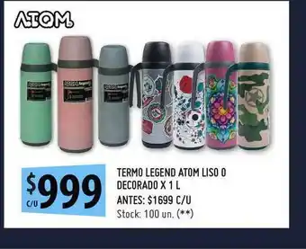 Punto Mayorista Termo Legend Atom Liso O Decorado X 1 L oferta