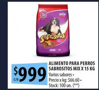 Punto Mayorista Alimento Para Perros Sabrositos Mix x 15kg oferta
