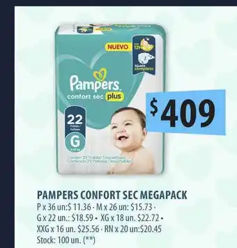 Punto Mayorista Pampers Confort Sec Megapack oferta