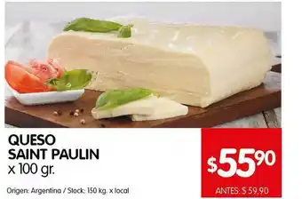 Disco Queso Ssaint Paulin x 100gr oferta