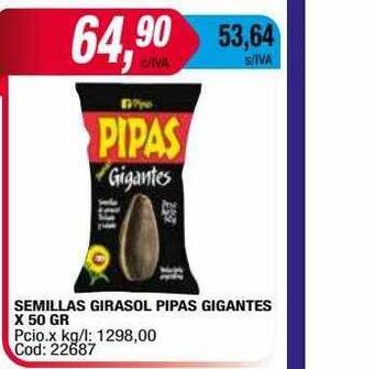 Maxiconsumo Semillas girasol pipas gigantes oferta