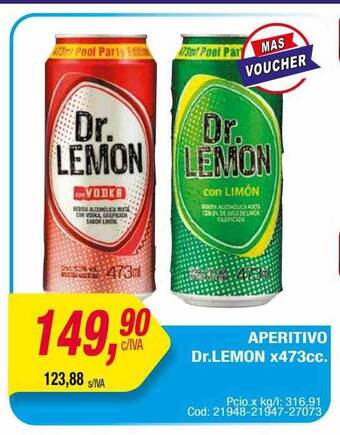 Maxiconsumo Aperitivo dr. lemon oferta
