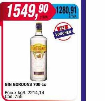 Maxiconsumo Gin gordons oferta