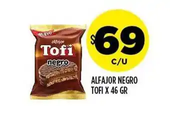 Supermercados Toledo Alfajor negro tofi oferta