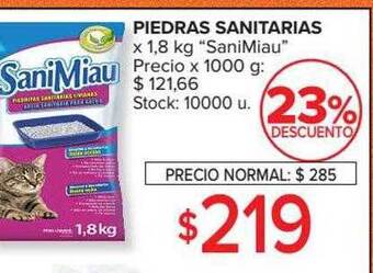Carrefour Piedras sanitarias oferta