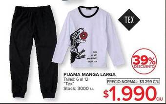 Carrefour Pijama manga larga oferta