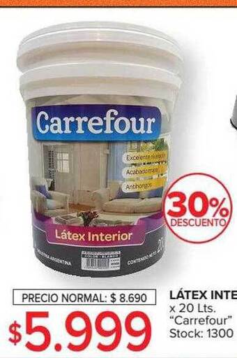 Carrefour Látex interior oferta