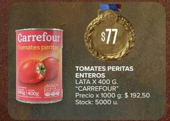 Carrefour Tomates peritas enteros oferta