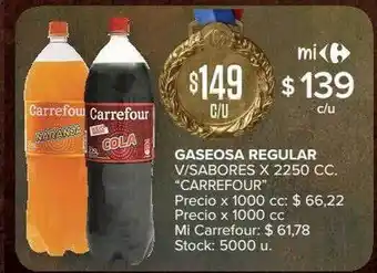 Carrefour Gaseosa regular v sabores oferta