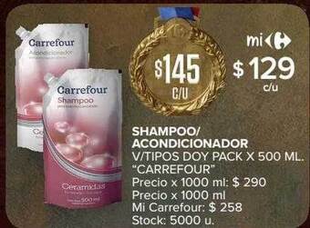 Carrefour Shampoo acondicionador v tipos doy pack oferta