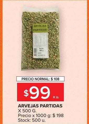 Carrefour Arvejas partidas oferta