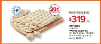 Carrefour Ravioles varios sabores oferta