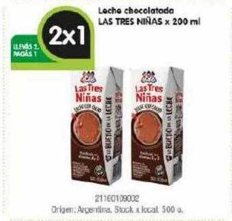 Jumbo Leche chocolatada las tres niñas oferta