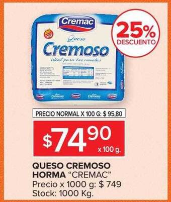 Carrefour Queso cremoso horma oferta