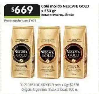 Jumbo Café molido nescafe gold oferta