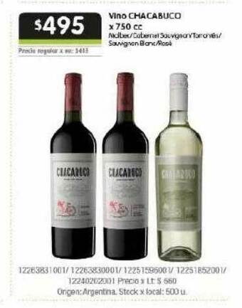 Jumbo Vino chacabuco oferta