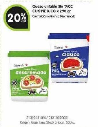 Jumbo Queso untable sin tacc cuisine & co oferta