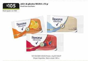 Jumbo Jabón de glicerina rexona oferta