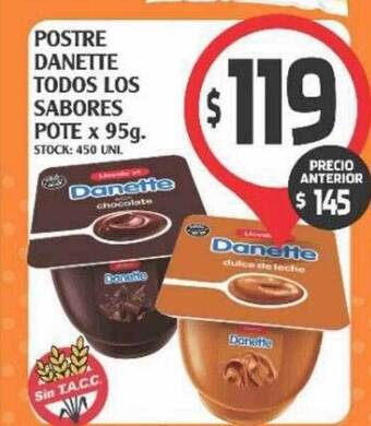 Supermercados Malambo Postre danette todos los sabores oferta