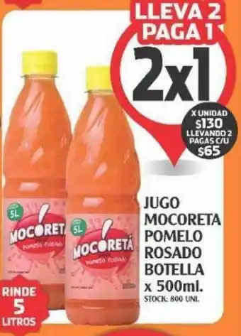 Supermercados Malambo Jugo mocoreta pomelo rosado botella oferta