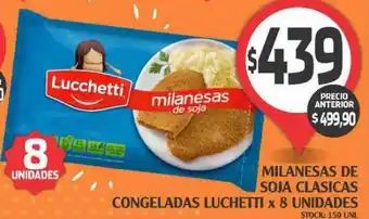 Milanesa de soja clasicas congelada slucchetti