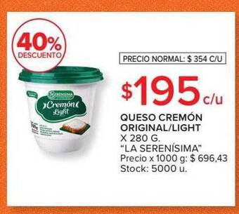 Carrefour Market Queso cremón original light oferta
