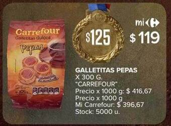 Carrefour Market Galletitas pepas oferta