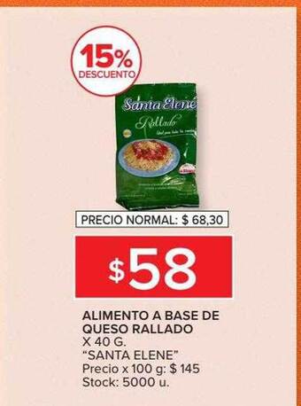 Carrefour Market Alimento a base de queso rallado oferta