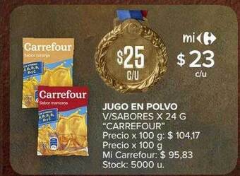 Carrefour Market Jugo en polvo v sabores oferta