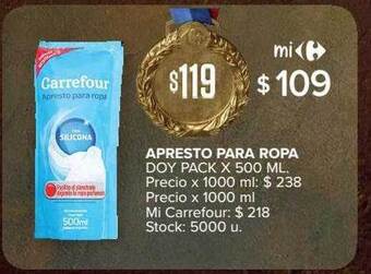 Carrefour Market Apresto para ropa doy pack oferta