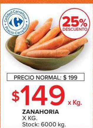 Carrefour Market Zanahoria 25% descuento oferta