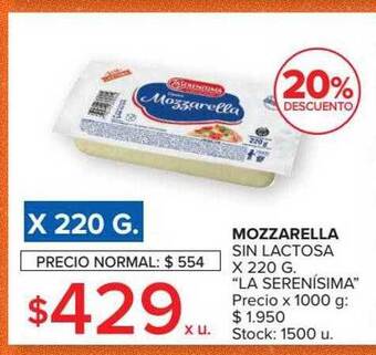 Carrefour Market Mozzarella sin lactosa oferta