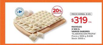 Carrefour Market Ravioles varios sabores oferta
