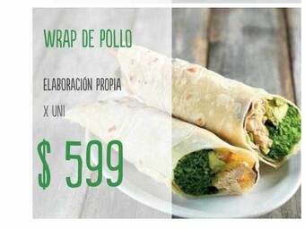 Jumbo Wrap de pollo oferta
