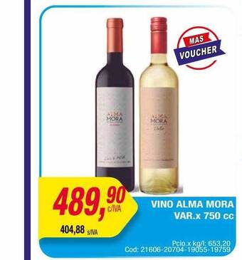 Maxiconsumo Vino alma mora var. oferta